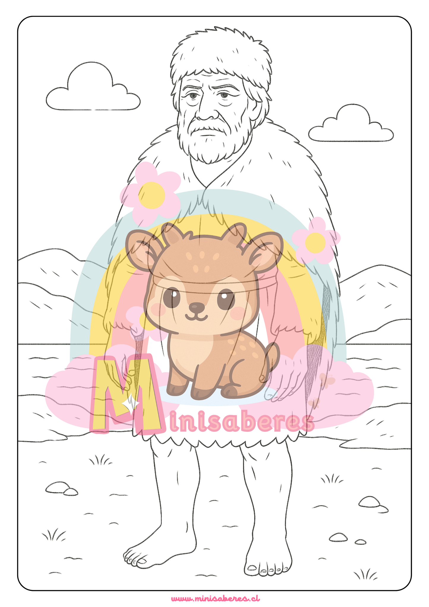 Libro para colorear - Pueblo Selk'nam