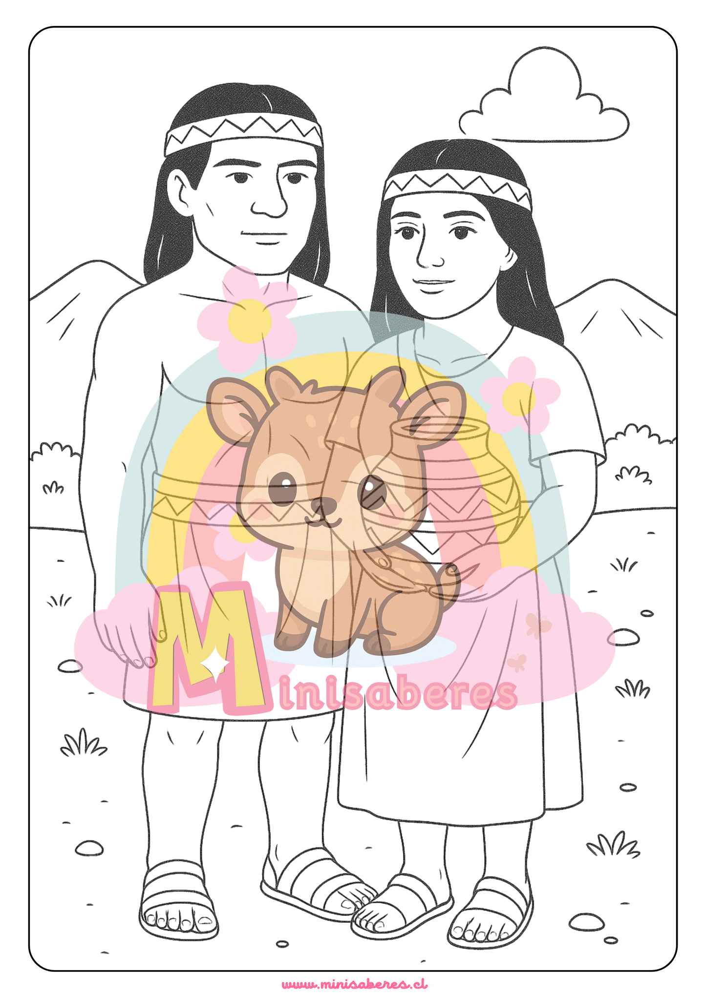Libro para colorear - Pueblo Diaguita