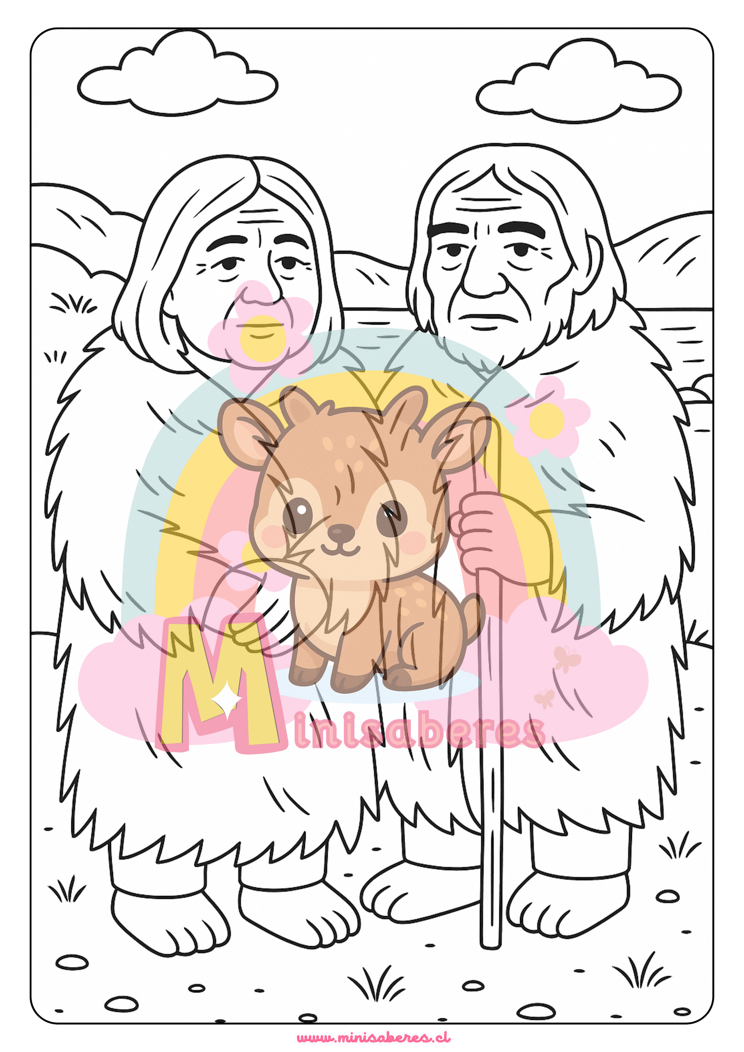 Libro para colorear - Pueblo Kawésqar