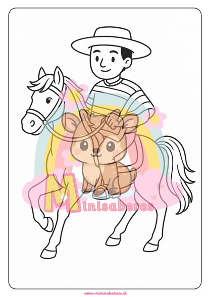 Libro para colorear - Fiestas Patrias Chile