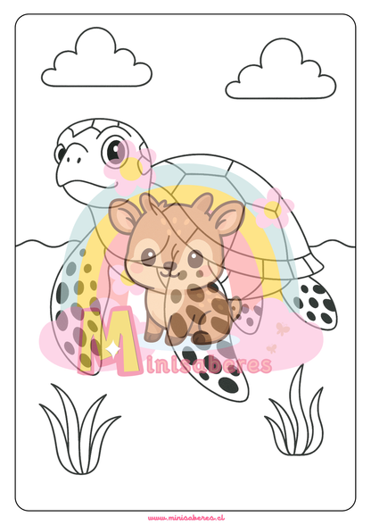 Libro para colorear - Animales Nativos (Zona Norte)