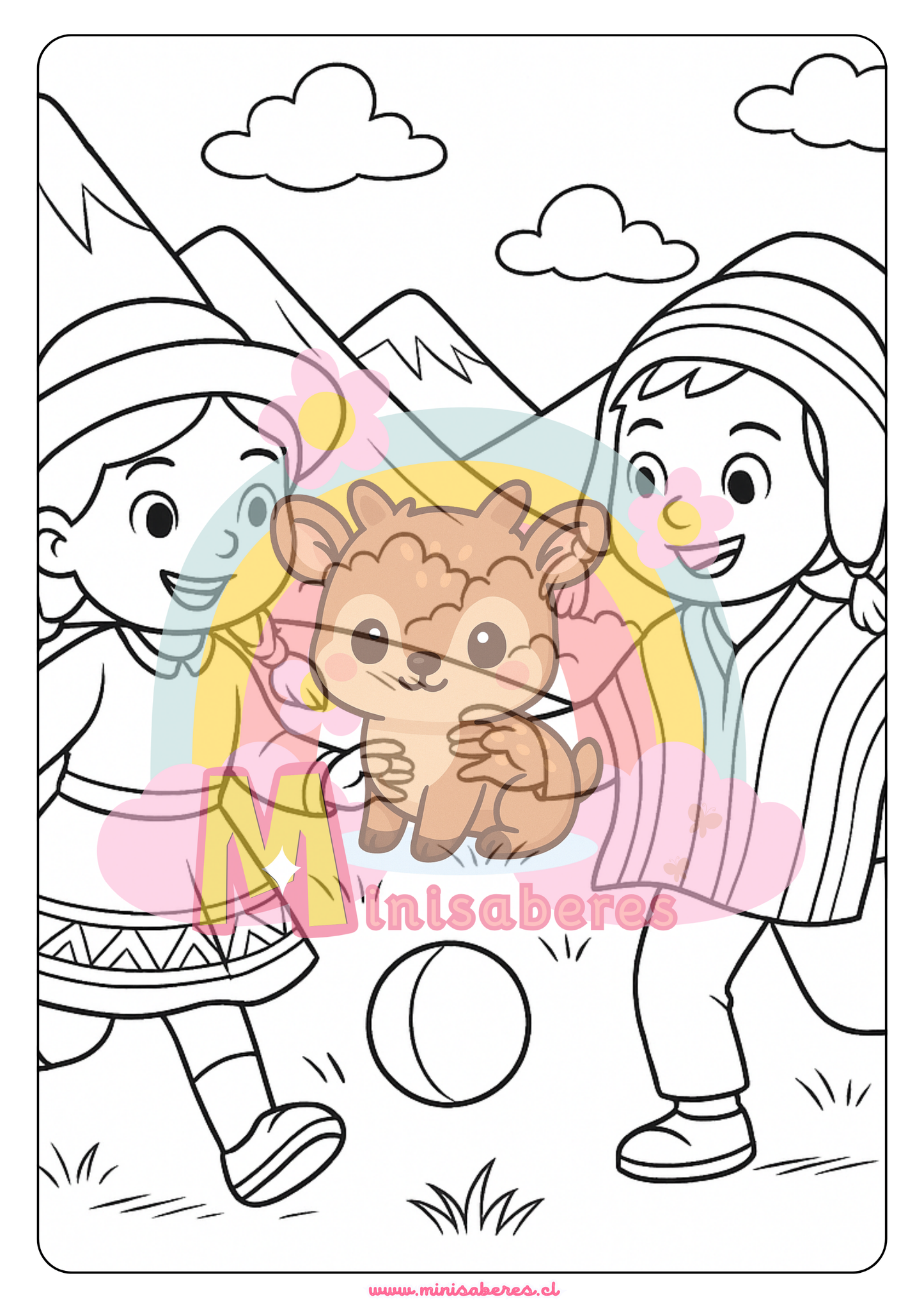 Libro para colorear - Pueblo Quechua