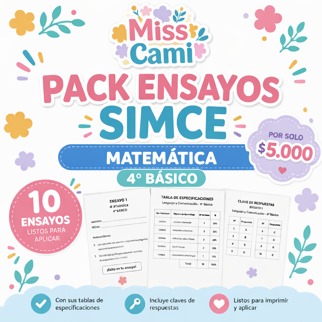 Minisaberes: Ensayos SIMCE, Planificaciones y Material Educativo Chile