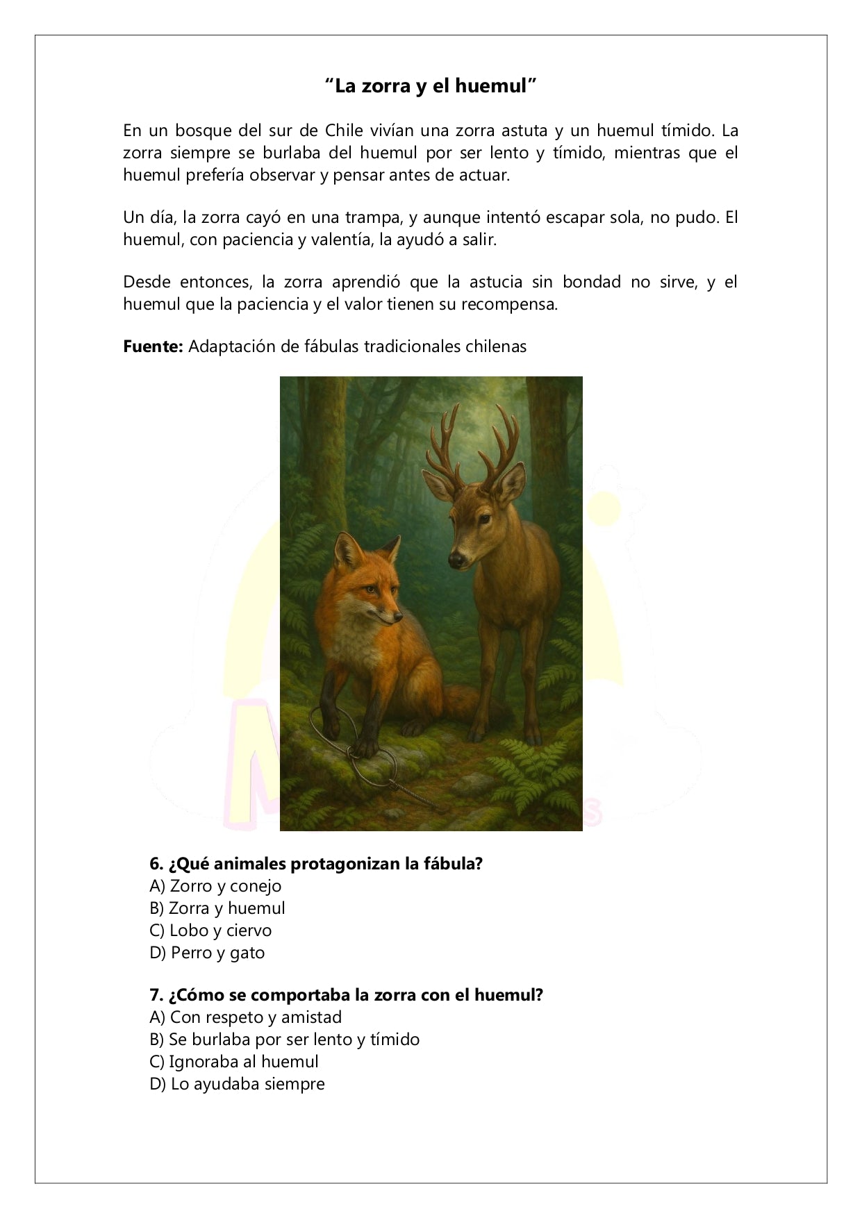 Ensayo SIMCE Lenguaje 8° Básico – N°10