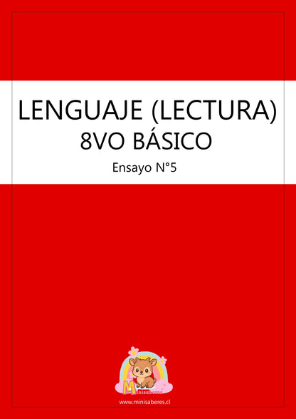 Ensayo SIMCE Lenguaje 8° Básico – N°5