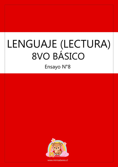 Ensayo SIMCE Lenguaje 8° Básico – N°8