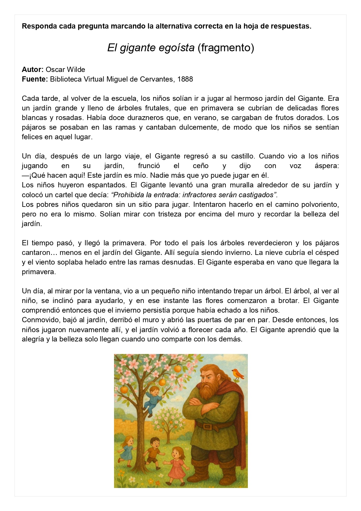 Ensayo SIMCE A - Lenguaje 4° básico