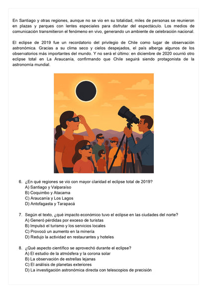 Ensayo SIMCE B - Lenguaje 4° básico