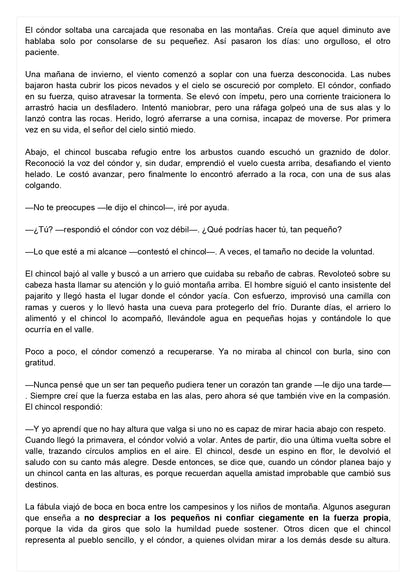 Ensayo SIMCE B - Lenguaje 8° básico
