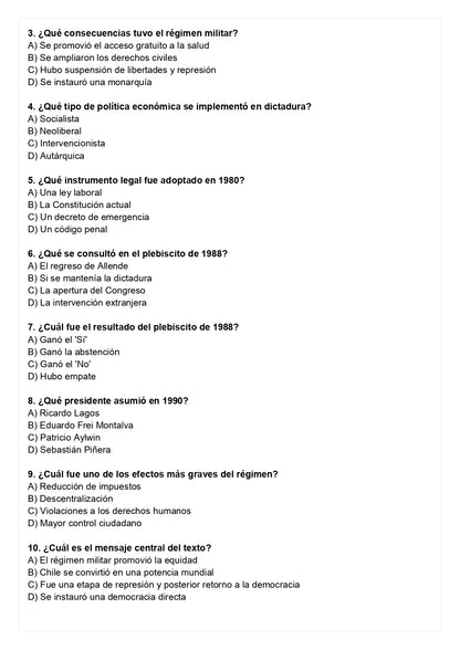 Ensayo SIMCE C - Historia 8° básico