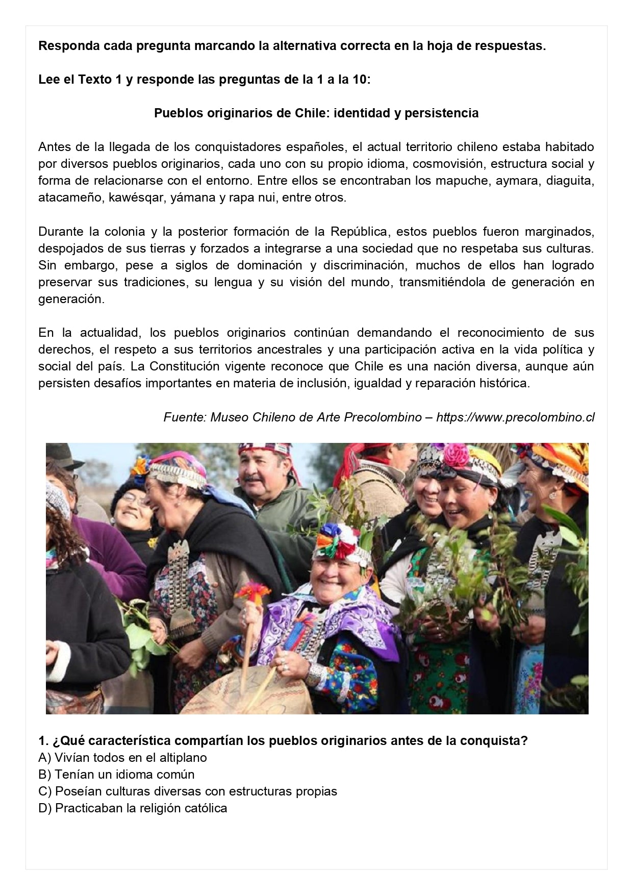 Ensayo SIMCE D - Historia 8° básico