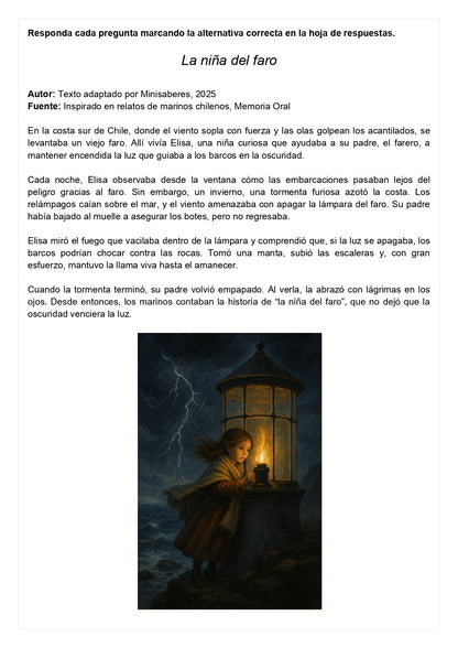 Ensayo SIMCE D - Lenguaje 4° básico