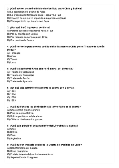 Ensayo SIMCE E - Historia 8° básico