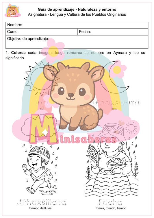 Guía "Naturaleza y entorno Aymara" - LCPOA (Aymara)