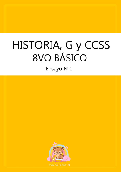 Ensayo SIMCE Historia 8° Básico – N°1