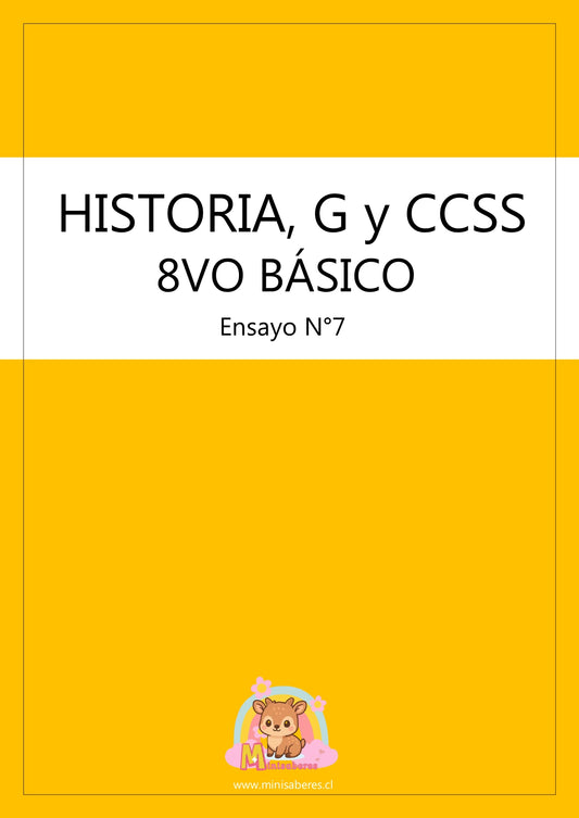Ensayo SIMCE Historia 8° Básico – N°7